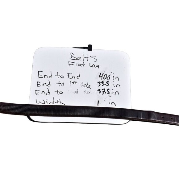 Men's Brighton Brown Leather Belt 34 - Picture 5 of 6